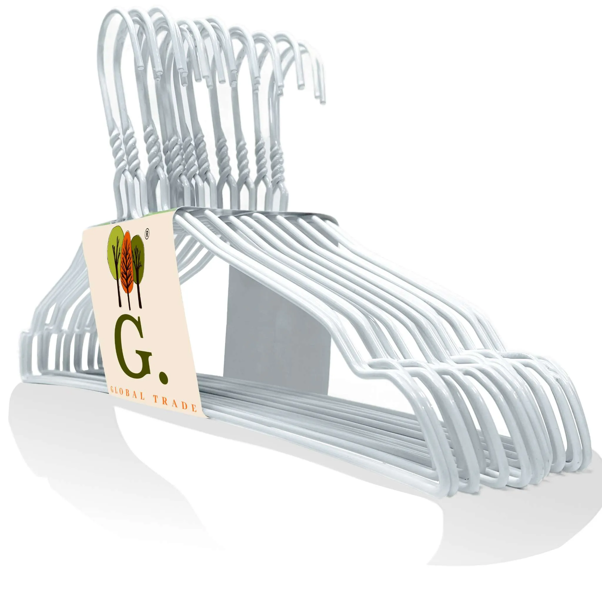 Premium Metal Hanger 16" 10 Gauge - White