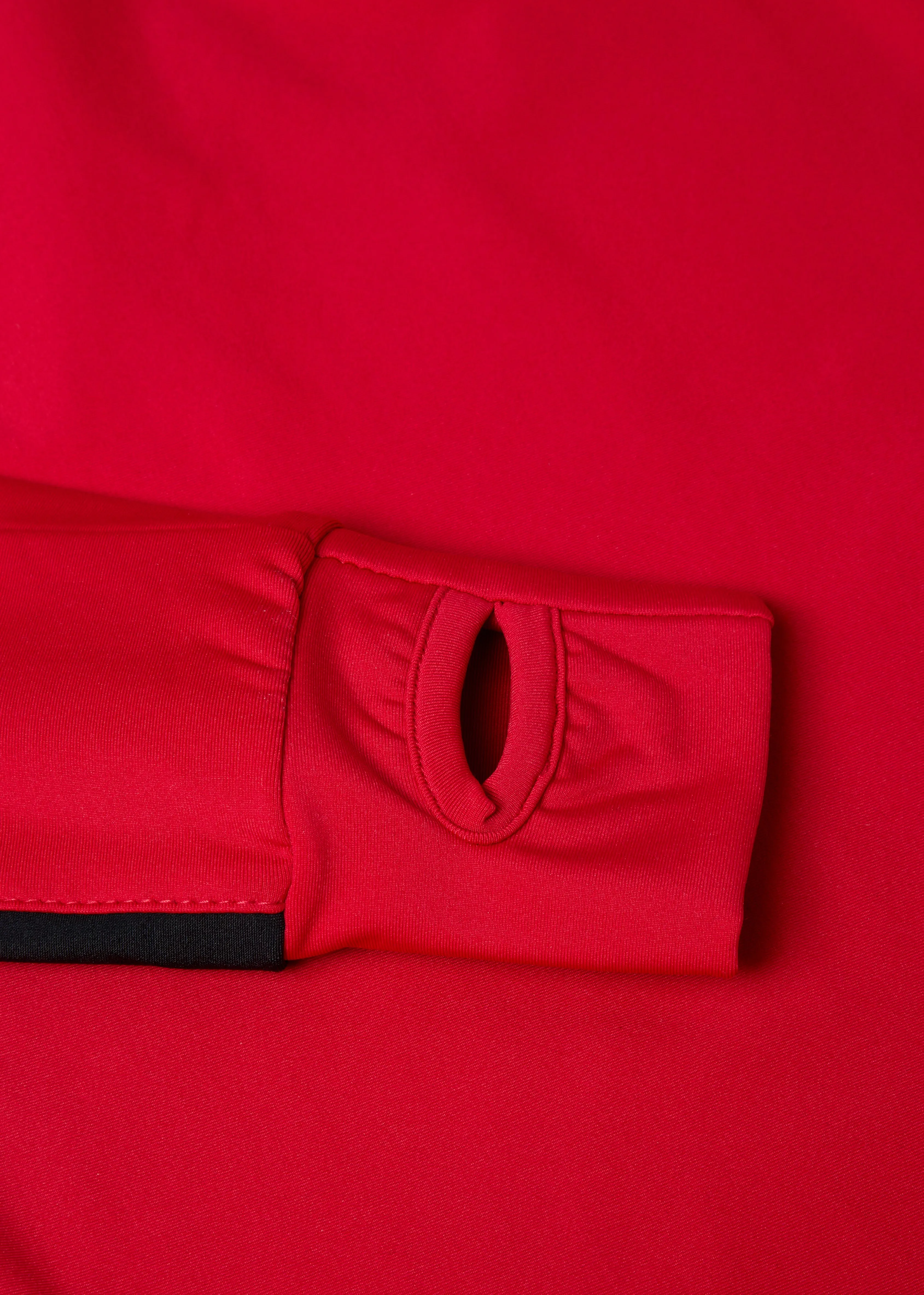 Reyal Top Red Long Sleeved By A Little Bit Racey