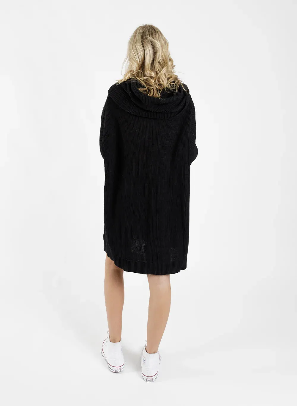 Roll Over Knit - Black