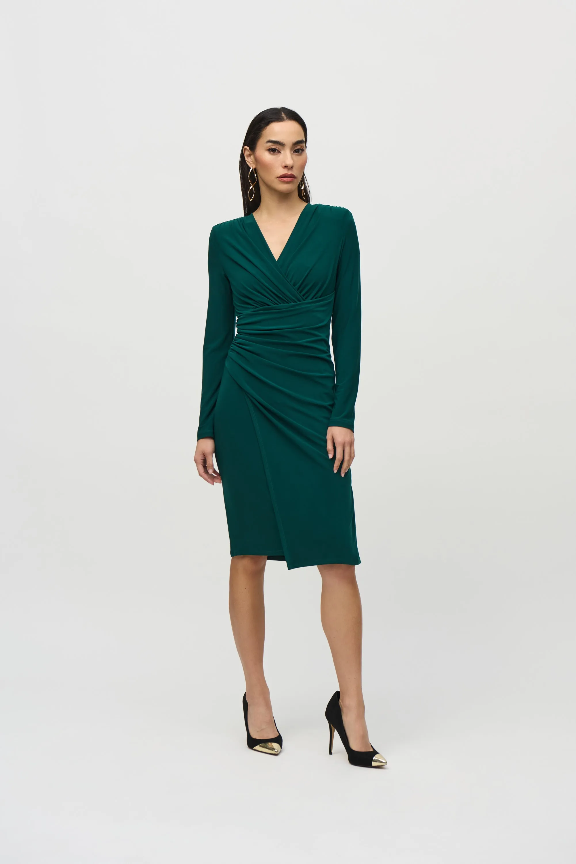 Silky Knit Wrap Dress
244024