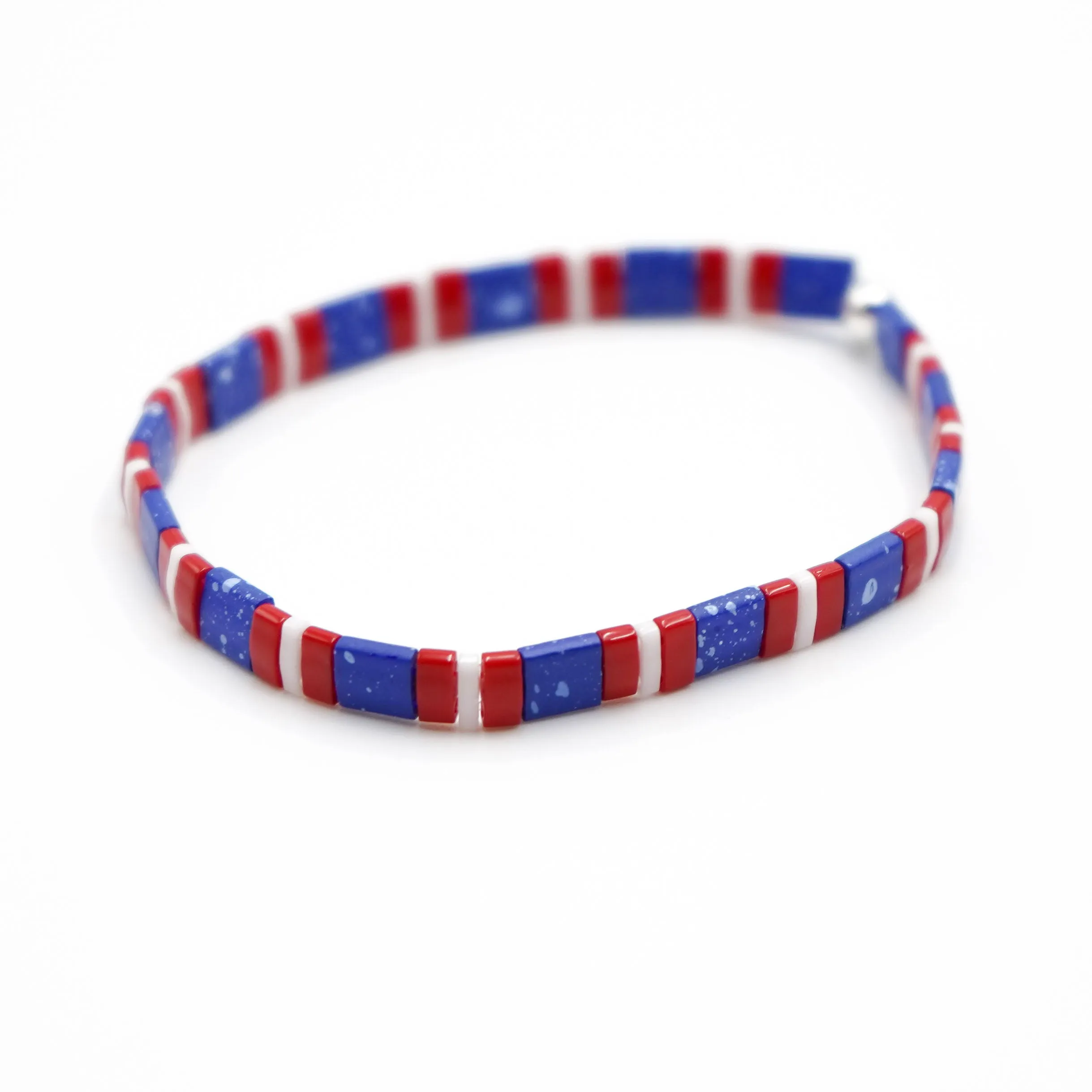 STARS & STRIPES - Tila Bead Bracelet Stack