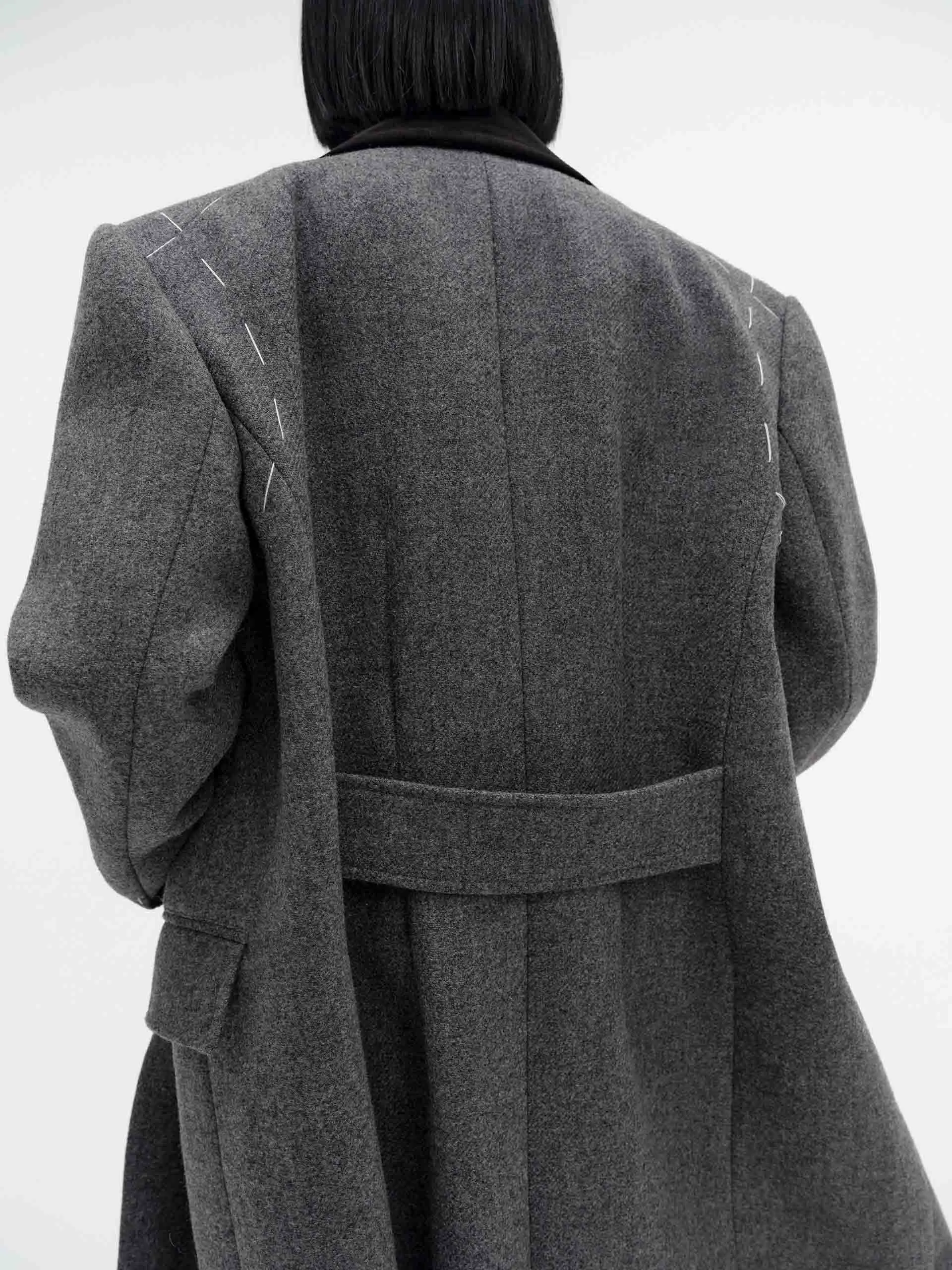 Straight Cut Wool Overcoat