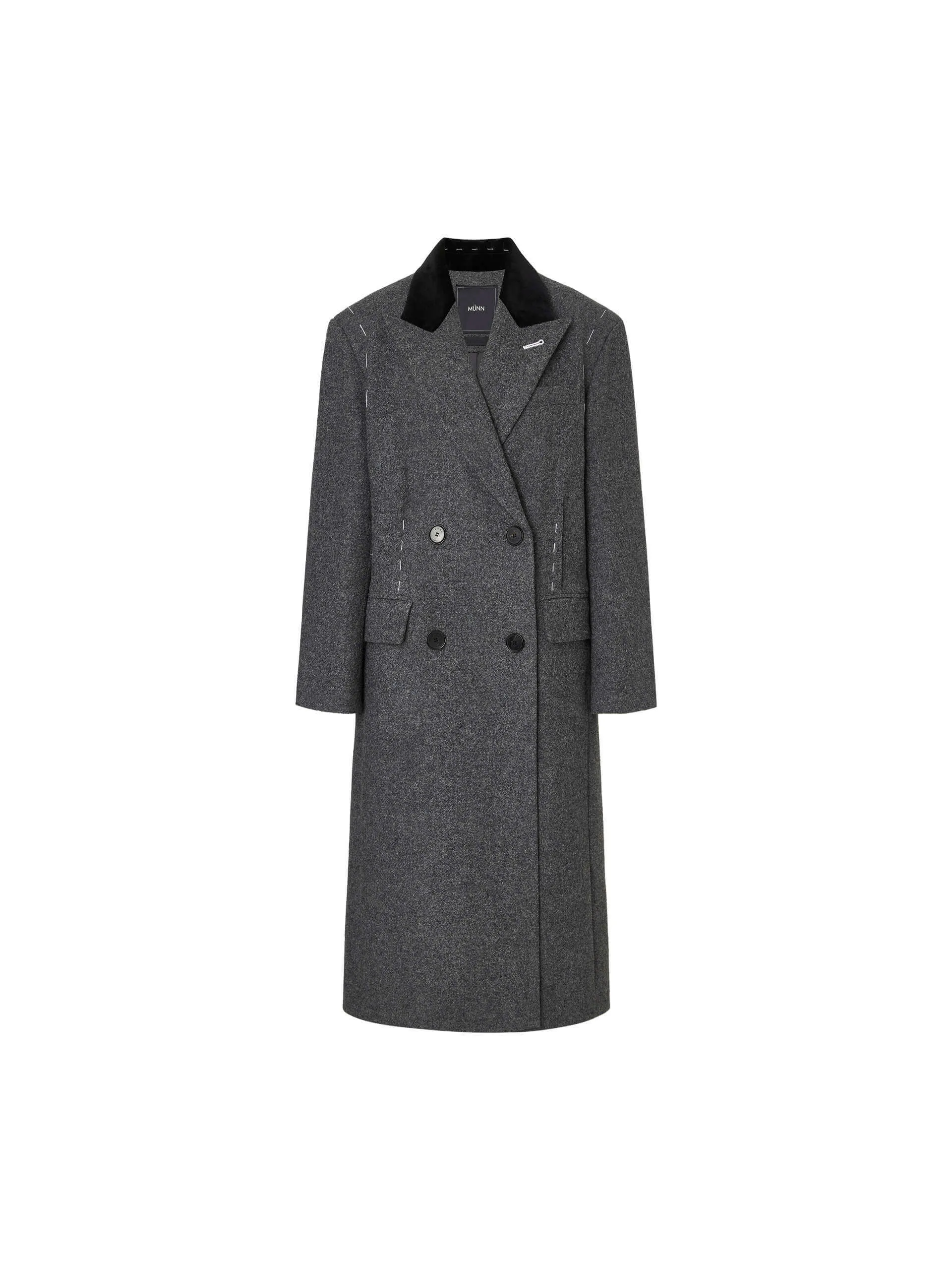 Straight Cut Wool Overcoat