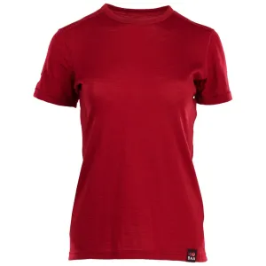 Womens Merino 150 Short Sleeve Crew (Red)