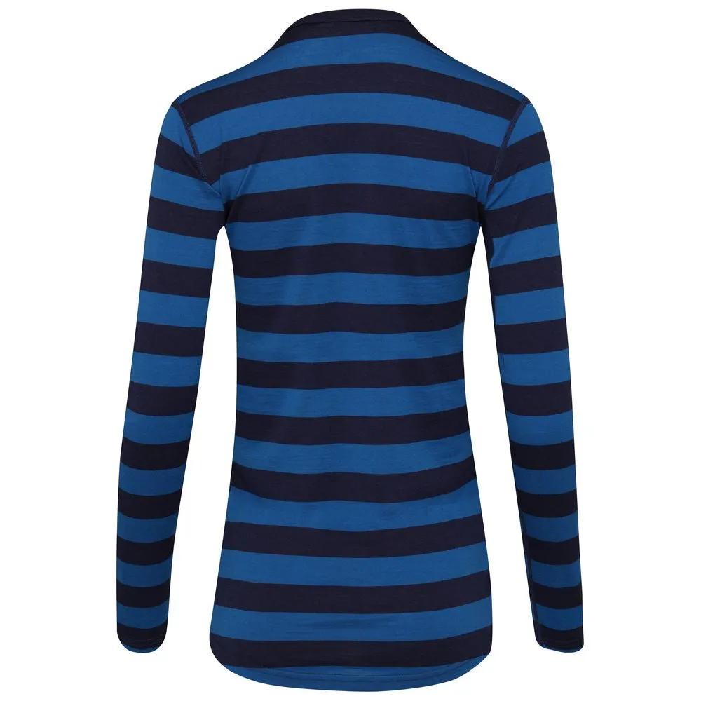 Womens Merino 180 Long Sleeve Crew (Navy/Blue)