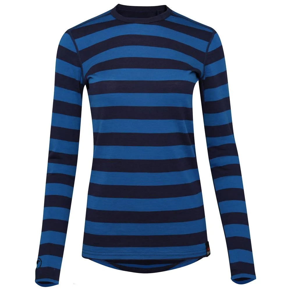 Womens Merino 180 Long Sleeve Crew (Navy/Blue)